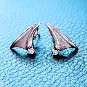 Vintage stud 925 silver earrings